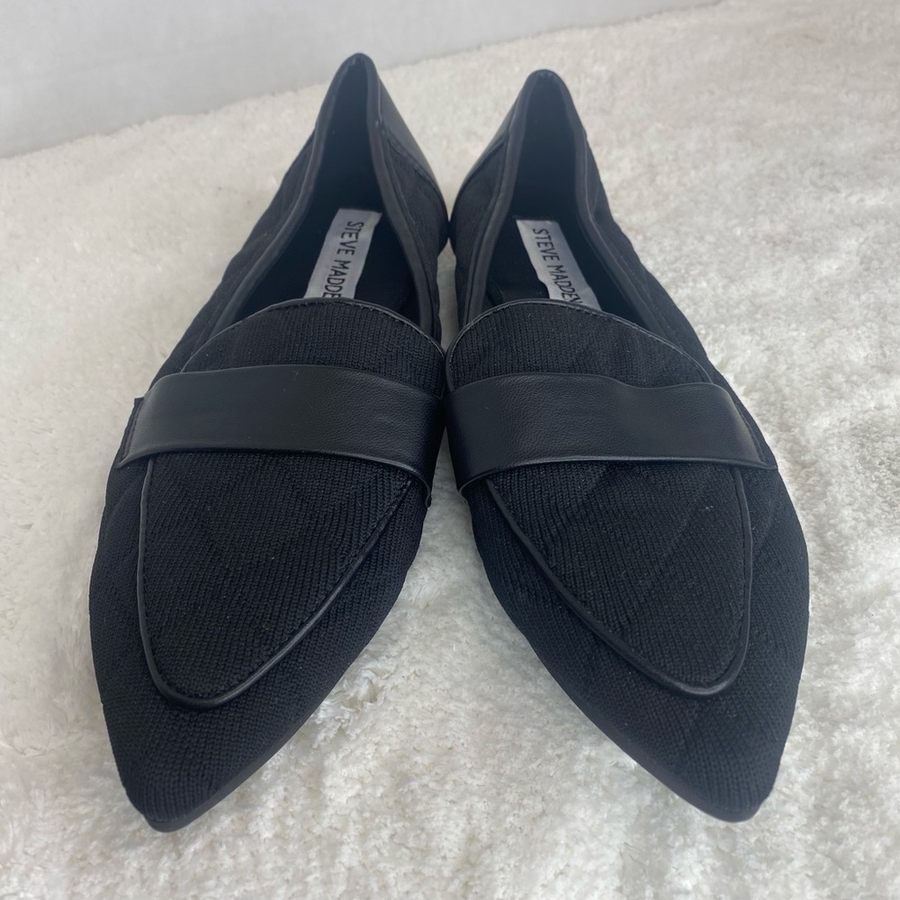 New SAmple Shoe Steve madden dv quilted leather flyknit ladies loafers 6